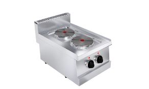 Boiling top with 2 round plates - 2 x 1.5kW - 400W - Electric - RG6K100E