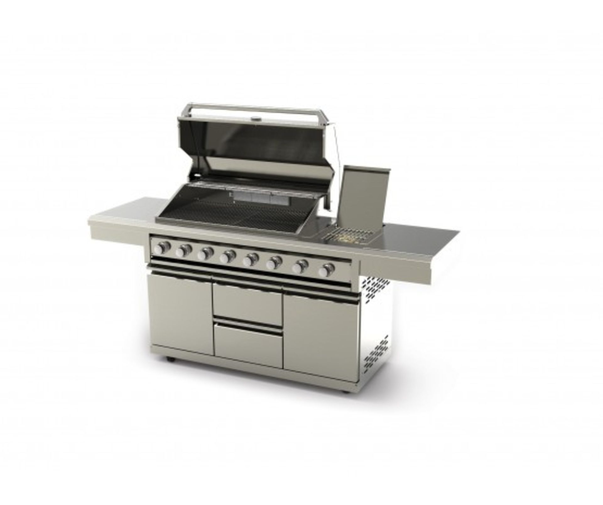 Gas BBQ + cabinet - 28.1kW - 2300W x 630D x 1160H - GAS - RSG008B-AD