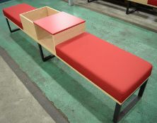 Bench Seat / Reception Furniture L 2440 x W 420mm - Unused.