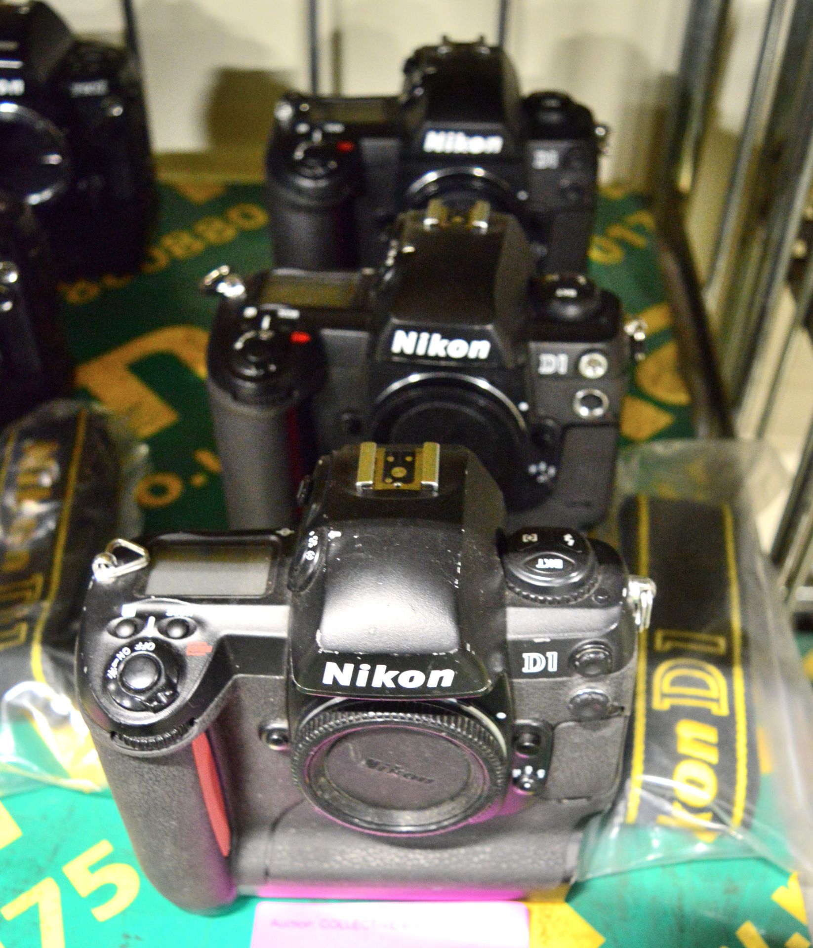 3x Nikon D1 Digital Camera Bodies with Battery Boxes. Strap.