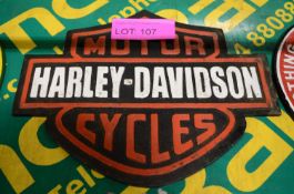 Harley-Davidson Cast Sign.