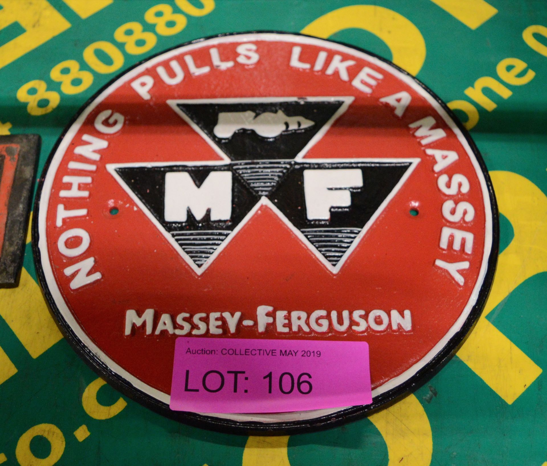 Massey Ferguson Cast Sign.