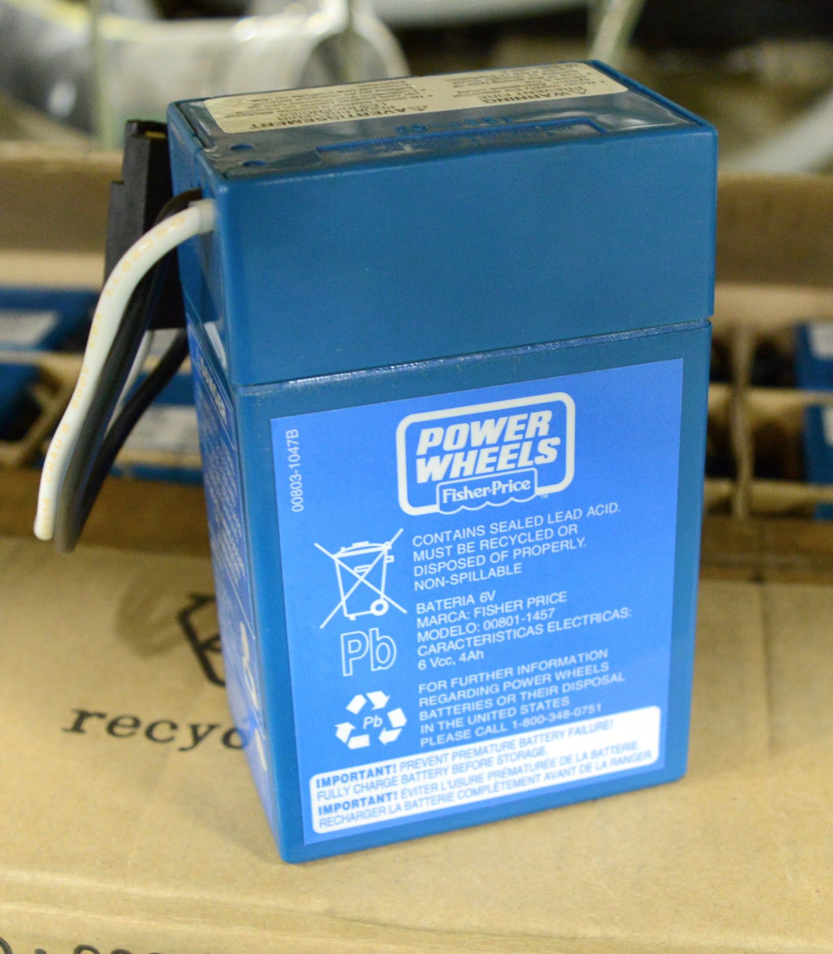 3x Boxes Fisher Price Power Wheels Lead Acid Batteries 6V - 20 per box. - Image 2 of 2