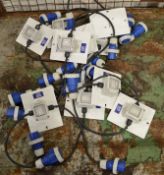 10x 230V Switches with Plug & Socket.
