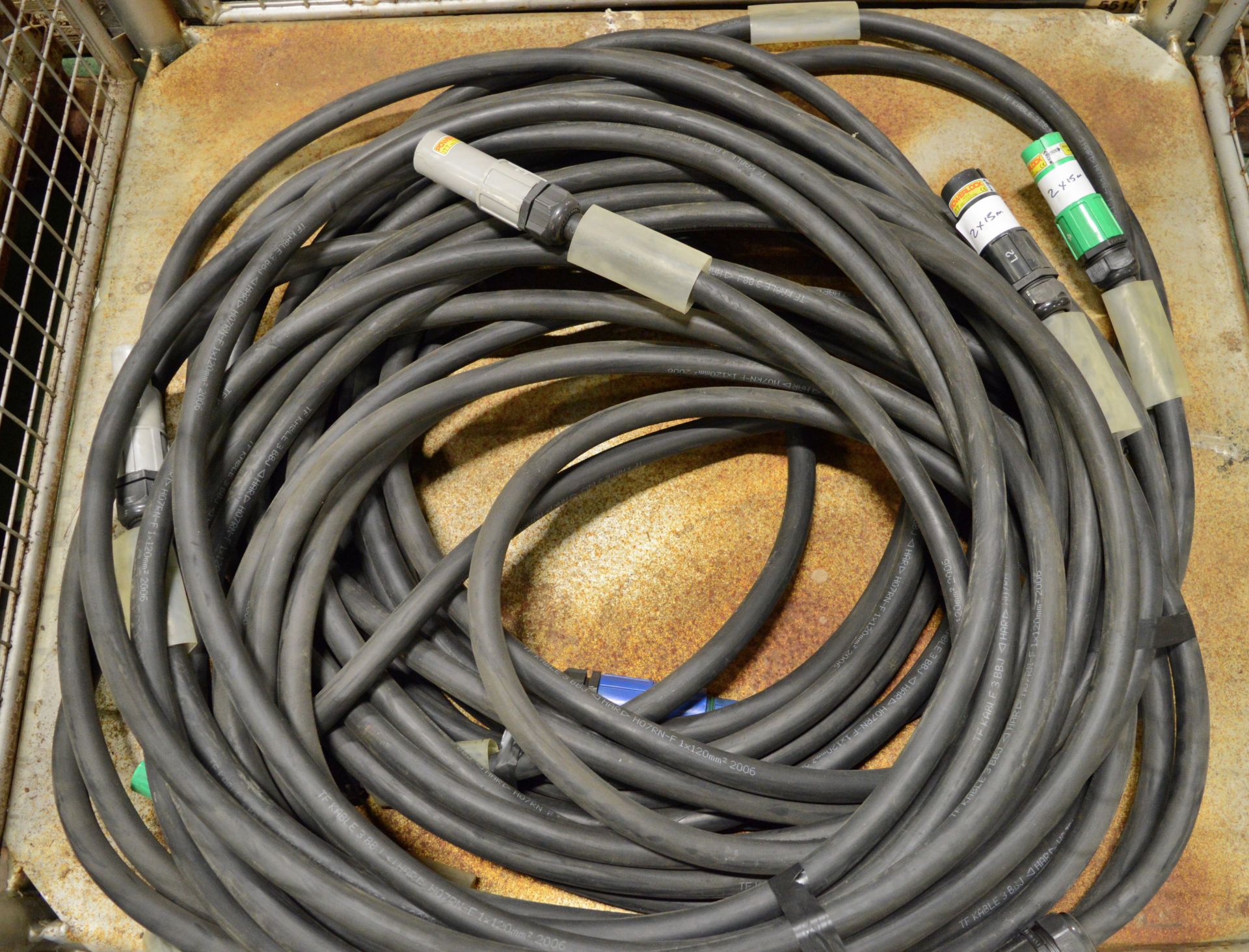 4x 15m 400A Cable. - Bild 2 aus 2