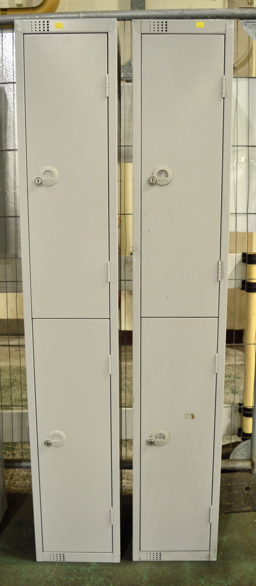 2x 2 Door Lockers W300 x D300 x H1800mm - Locked, No keys.