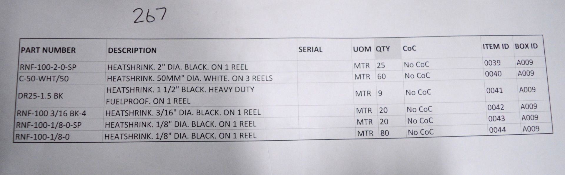 8x Part Reels Heat Shrink Tubing. - Image 2 of 2