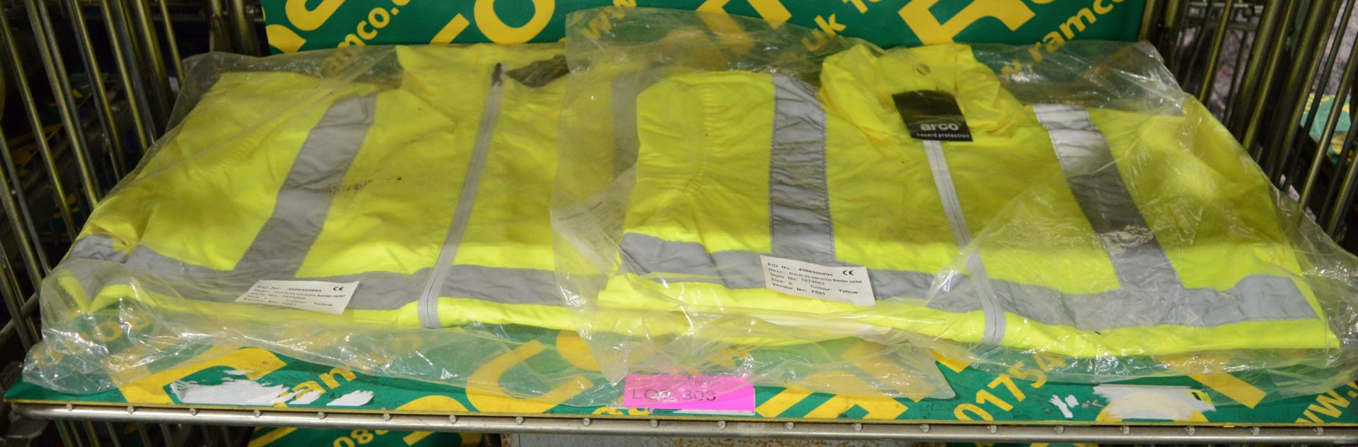 Large & Small Hi-Vis Bomber Jackets.