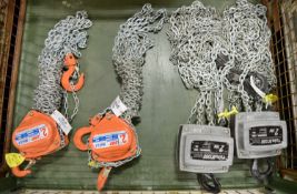 2x GAP WH-C4 Chain Hoist. 2x Yalelift 360 Chain Hoist.