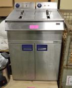 Falcon KE112 Double Freestanding Fryer.