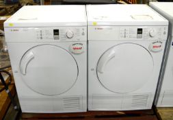 2x Bosch Classixx 8 Tumble Dryers.