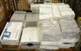 Various Kimberly-Clark Folded Towel Dispenser & Paper Towels.