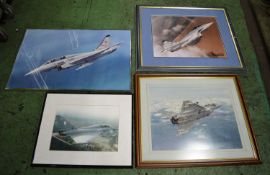 4x RAF Eurofighter Prints - COLLECTION ONLY.
