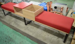 Bench Seat / Reception Furniture L 2440 x W 420mm - Unused.