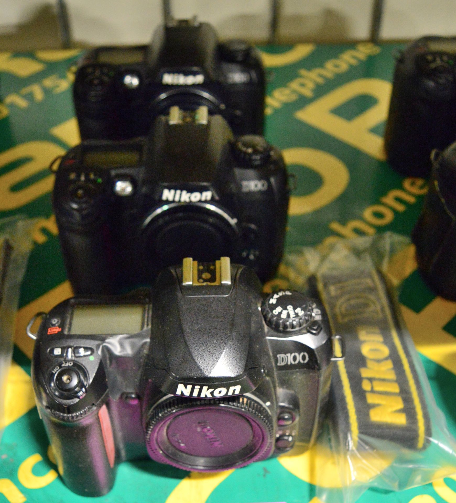3x Nikon D100 Camera Bodies. Strap.
