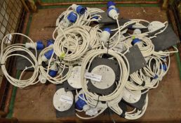 19x 16A Tent Mounting Plates & Cables.