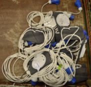 10x 16A Tent Mounting Plates & Cables.