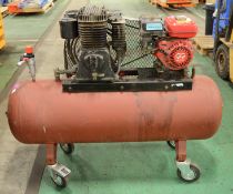 Honda Powered Petrol Engine 200 ltr Tank Compressor.