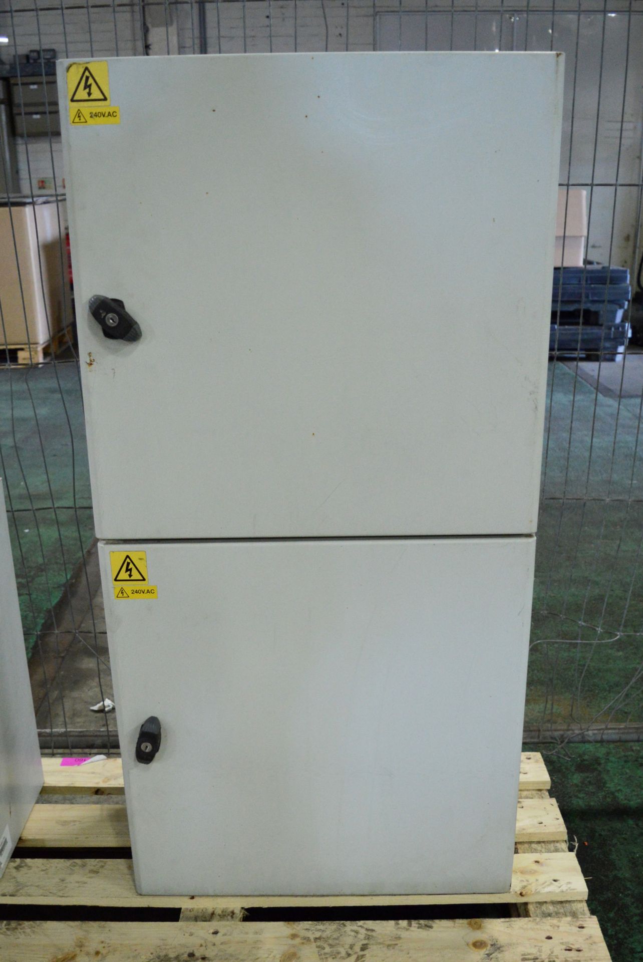 2x Coupled Schneider NSYS3D6630P Steel Enclosures - Each 600 x 600 x 300mm.