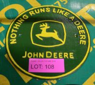 John Deere Cast Sign.