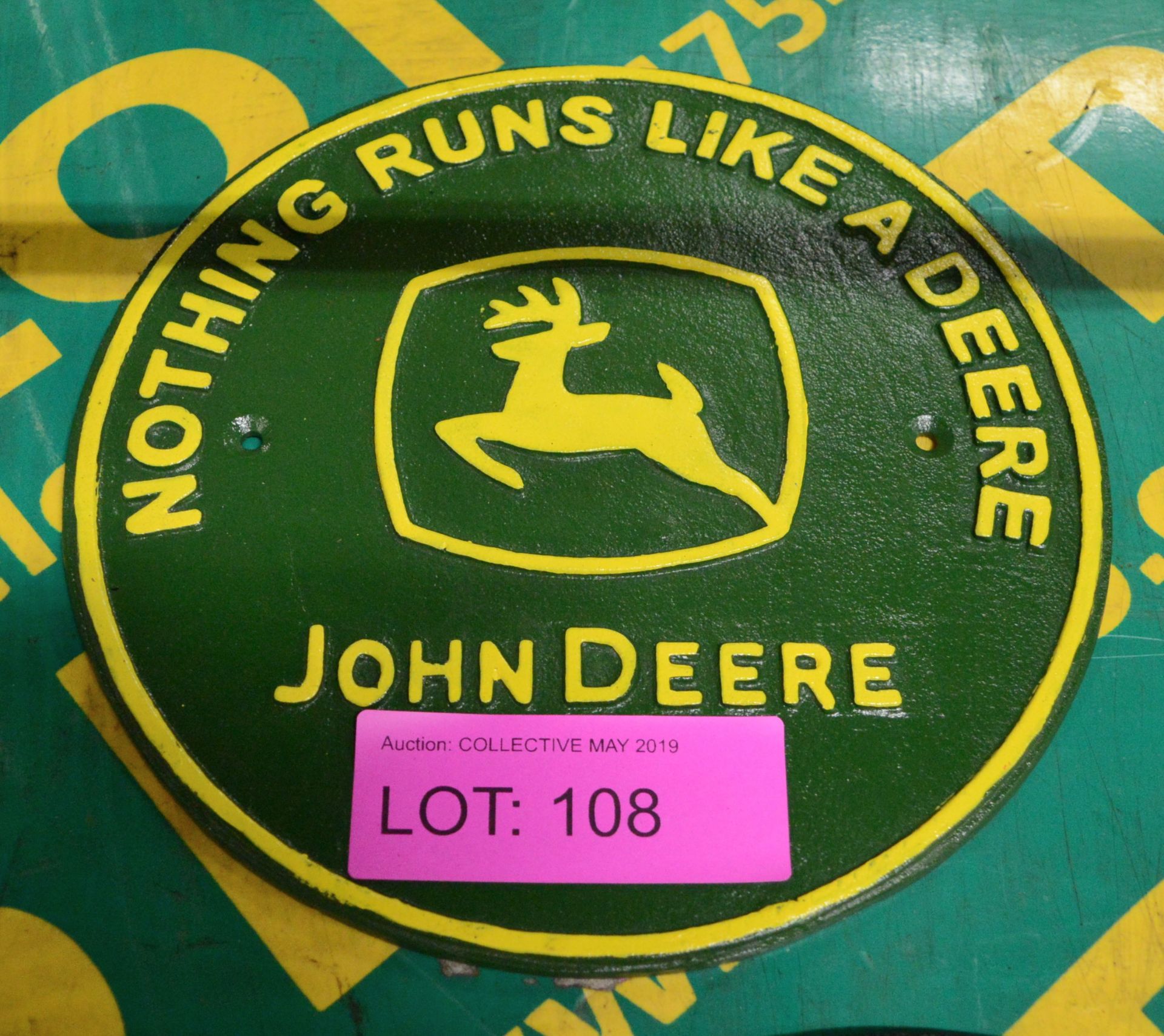 John Deere Cast Sign.