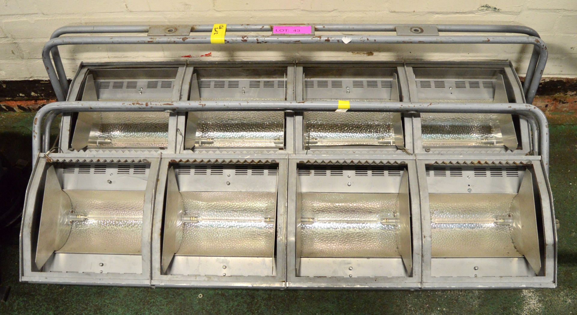 2x 4 cell Cyc-lite 1kW Lights by James Thomas Engineering - 1250mm long.