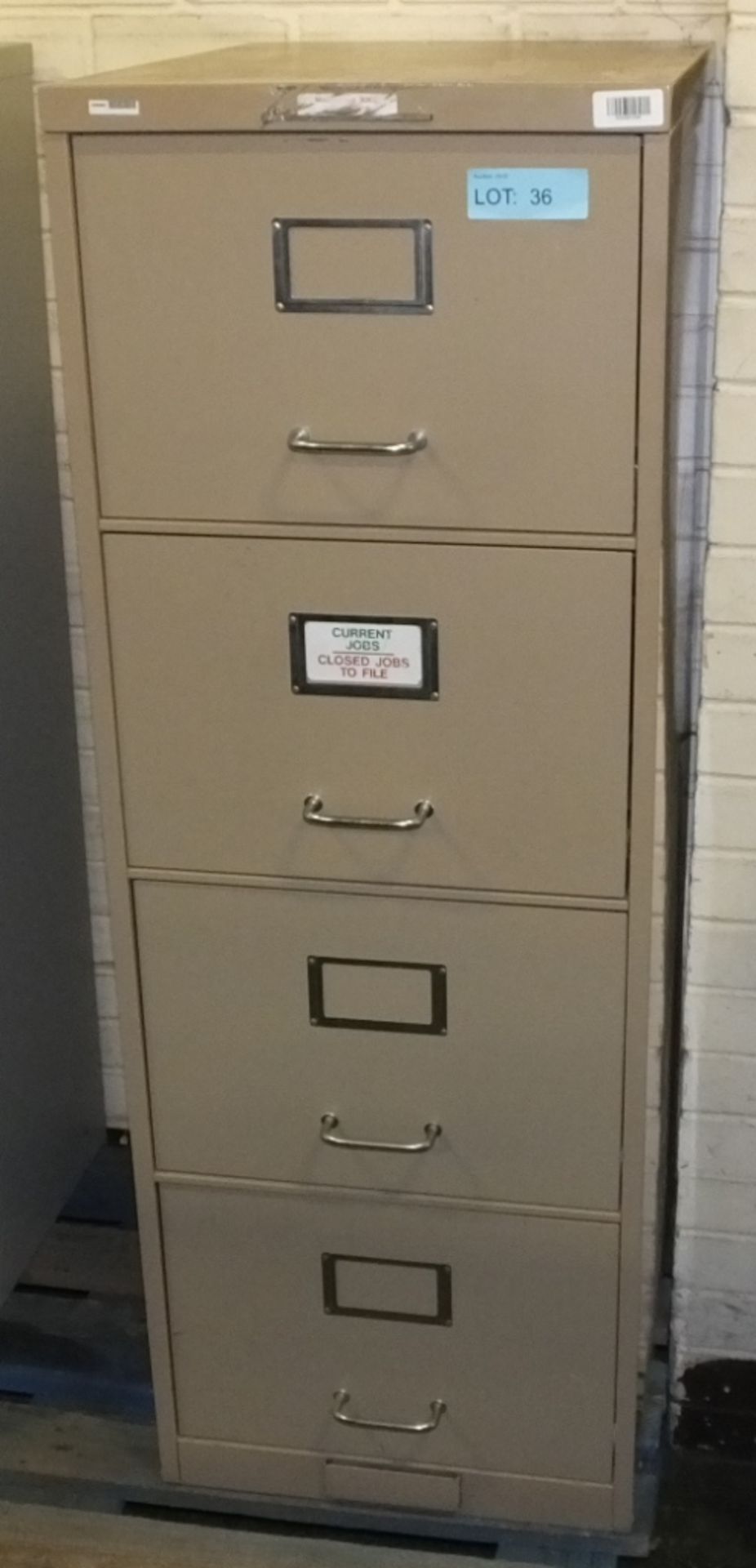 4 Drawer Filing Cabinet L470 x W620 x H1320