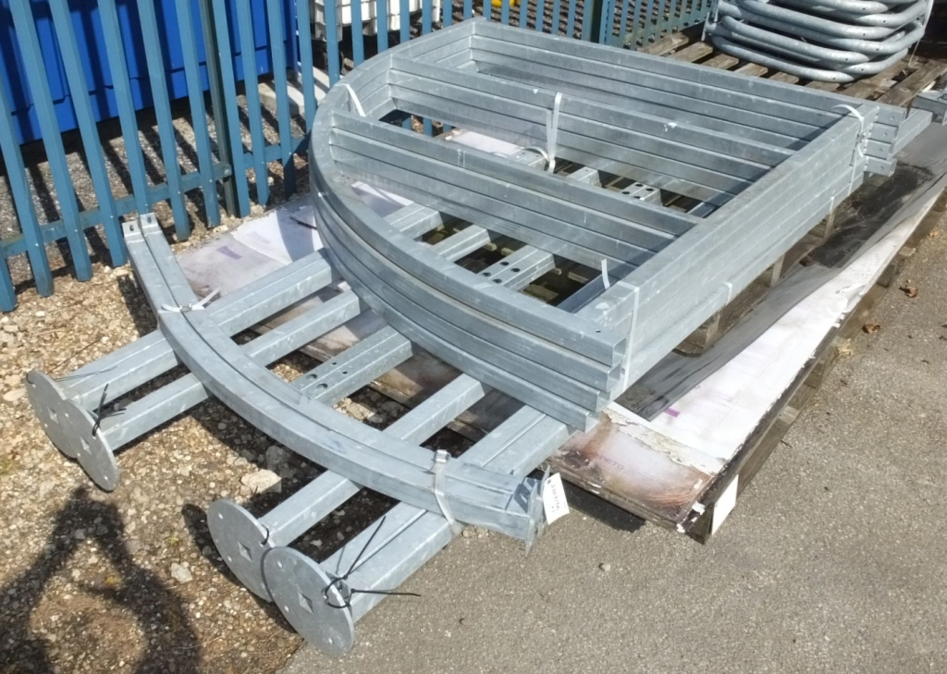 Heavy Duty Galvanised Metal Cycle Rack Bay assembly - Image 2 of 3