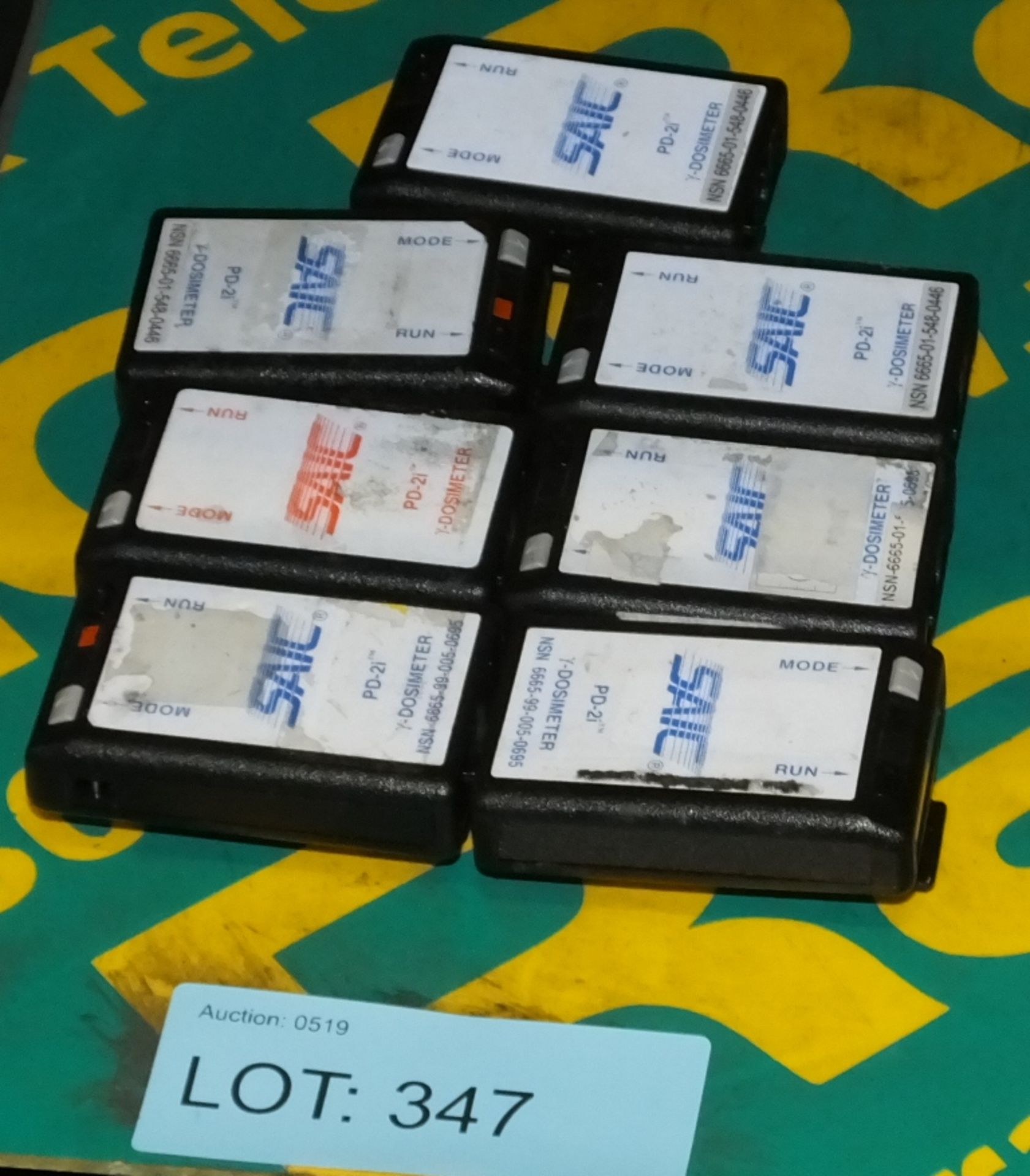 7x Dosimeters PD-2i