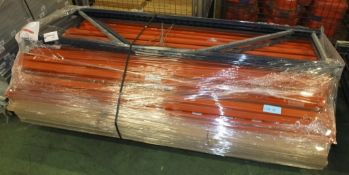 Racking Dark Blue / Orange + Timber Shelf L1880 x W600 x H2010