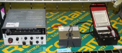 Marconi TF 2015 Signal Generator, Master 20K Test Unit, Channel Electric AVI 30 Air Veloci