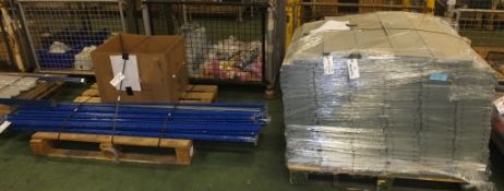 Racking Shelving Blue + Metal Trays L980 x W400 x H2000