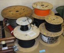 7x Reels of cable - unknown lengths