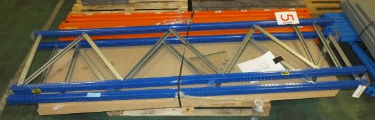 Racking Blue / Orange + Timber Shelf L2200 x W600 x H2510