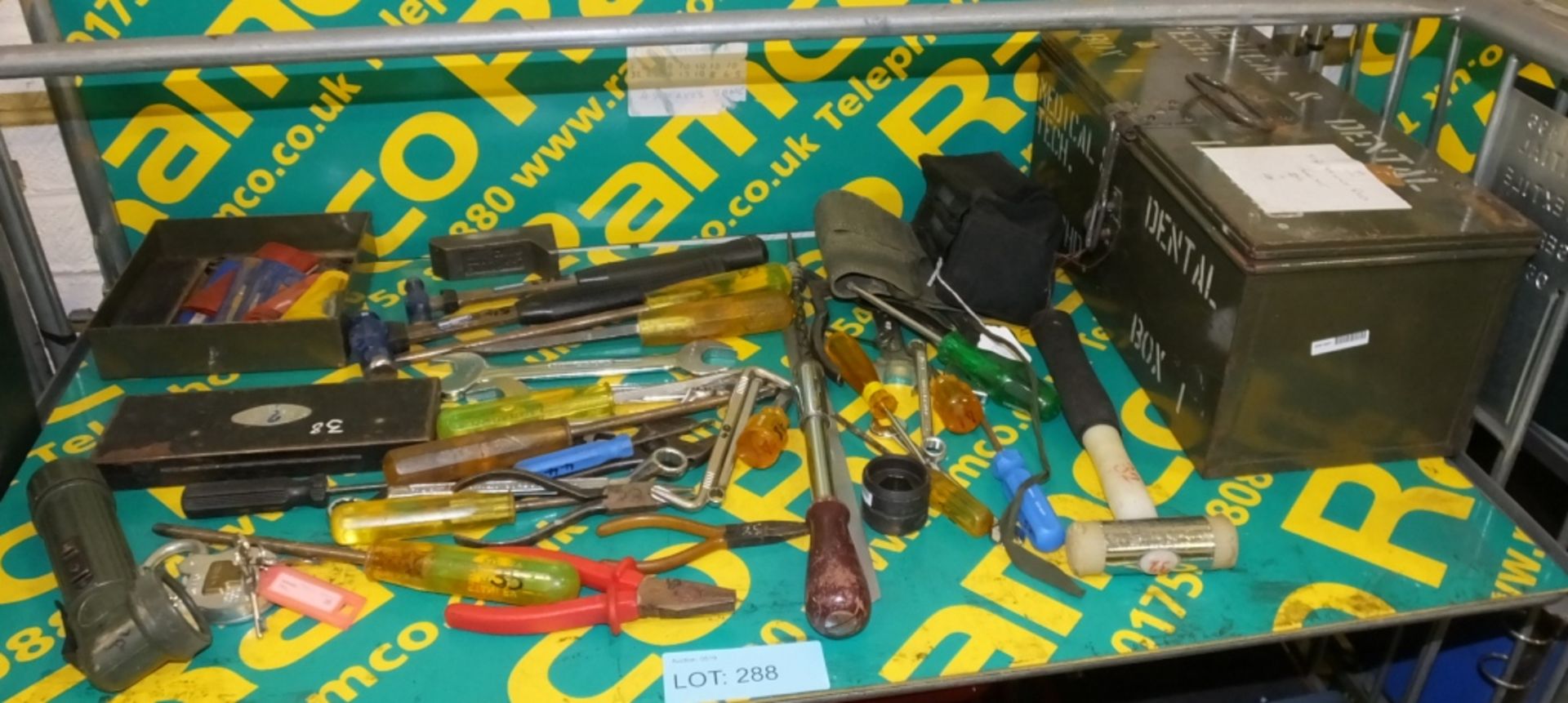 Hand Tools with metal carry box