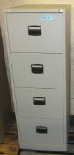 4 Drawer Filing Cabinet L470 x W620 x H1320