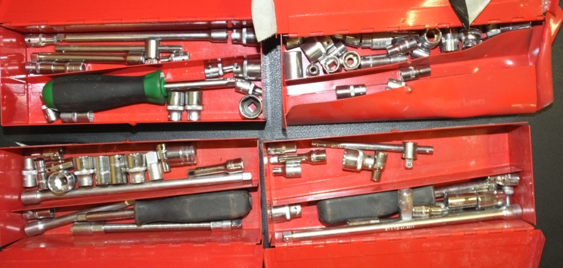 4x Socket sets - 1 damaged box