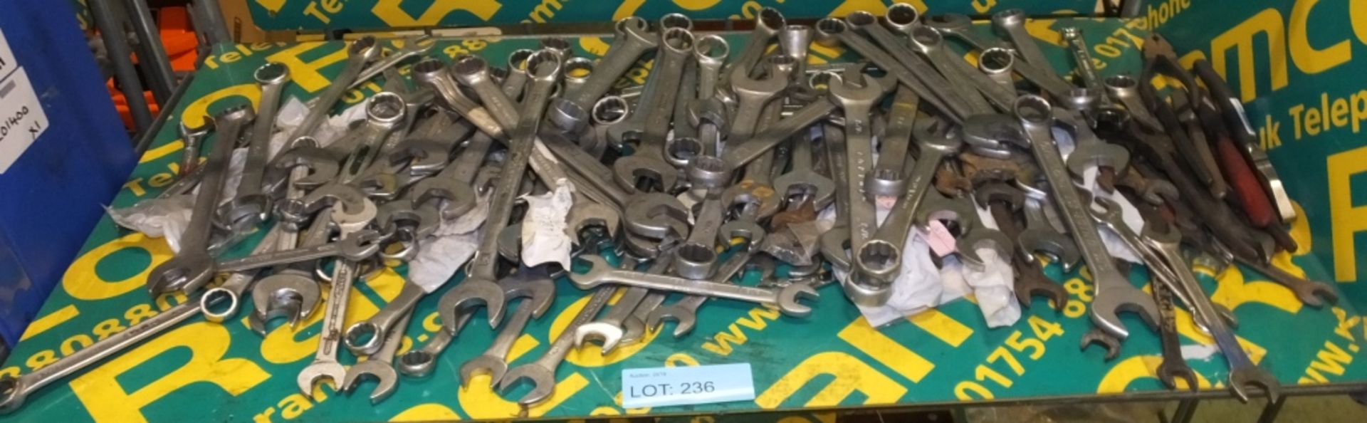Various spanners, Pliers