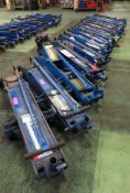 15x Weber 10 Tonne Vehicle Trolley Jack Complete With Handle - WDK100LQ - Untested.