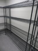 FOUR TIER GREY COATED MESH KITCHEN STORAGE RACK