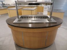 VICTOR MOBILE OVAL HOT FOOD DISPLAY UNIT