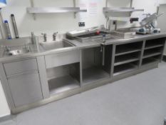 BUILT IN STAINLESS STEEL PREP UNIT