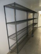 FOUR TIER GREY COATED MESH KITCHEN STORAGE RACK