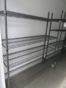 FOUR TIER GREY COATED MESH KITCHEN STORAGE RACK