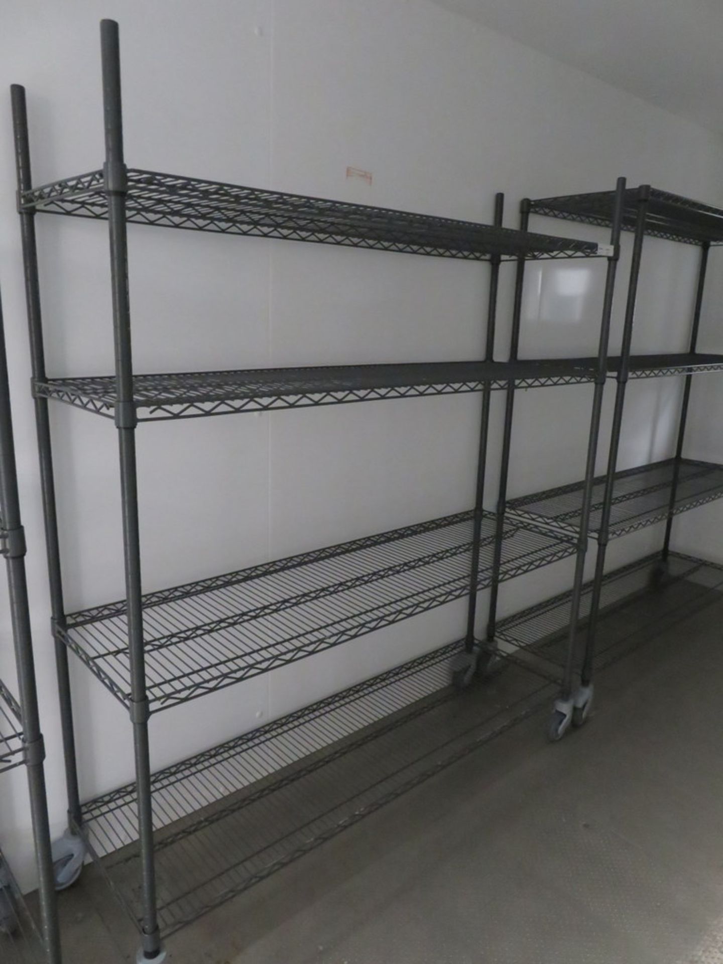 FOUR TIER GREY COATED MESH KITCHEN STORAGE RACK