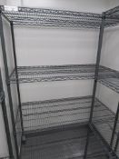 FOUR TIER GREY COATED MESH KITCHEN STORAGE RACK