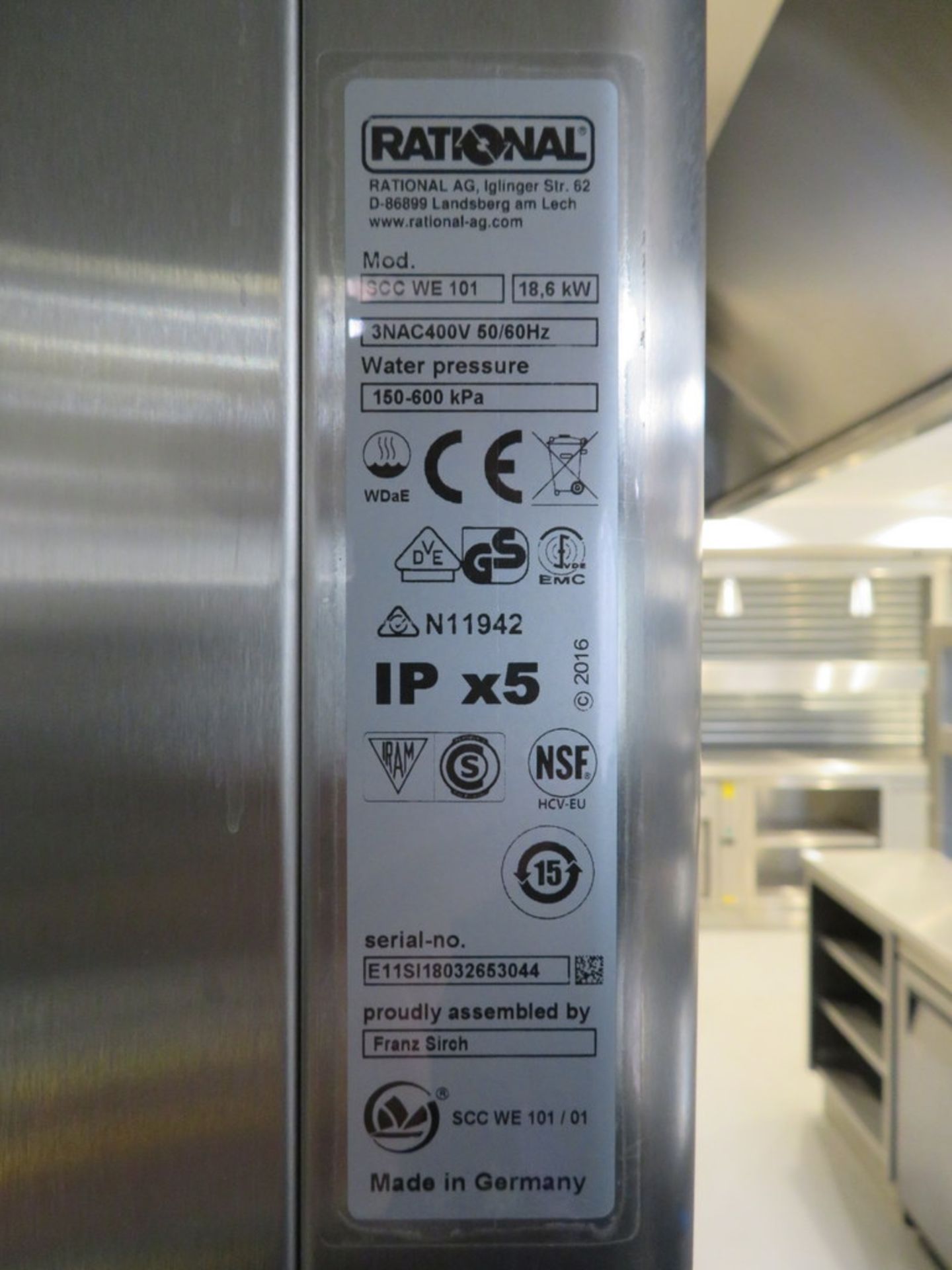 2018 RATIONAL MODEL SCC WE 101 SELF COOKING CENTER - Image 9 of 9