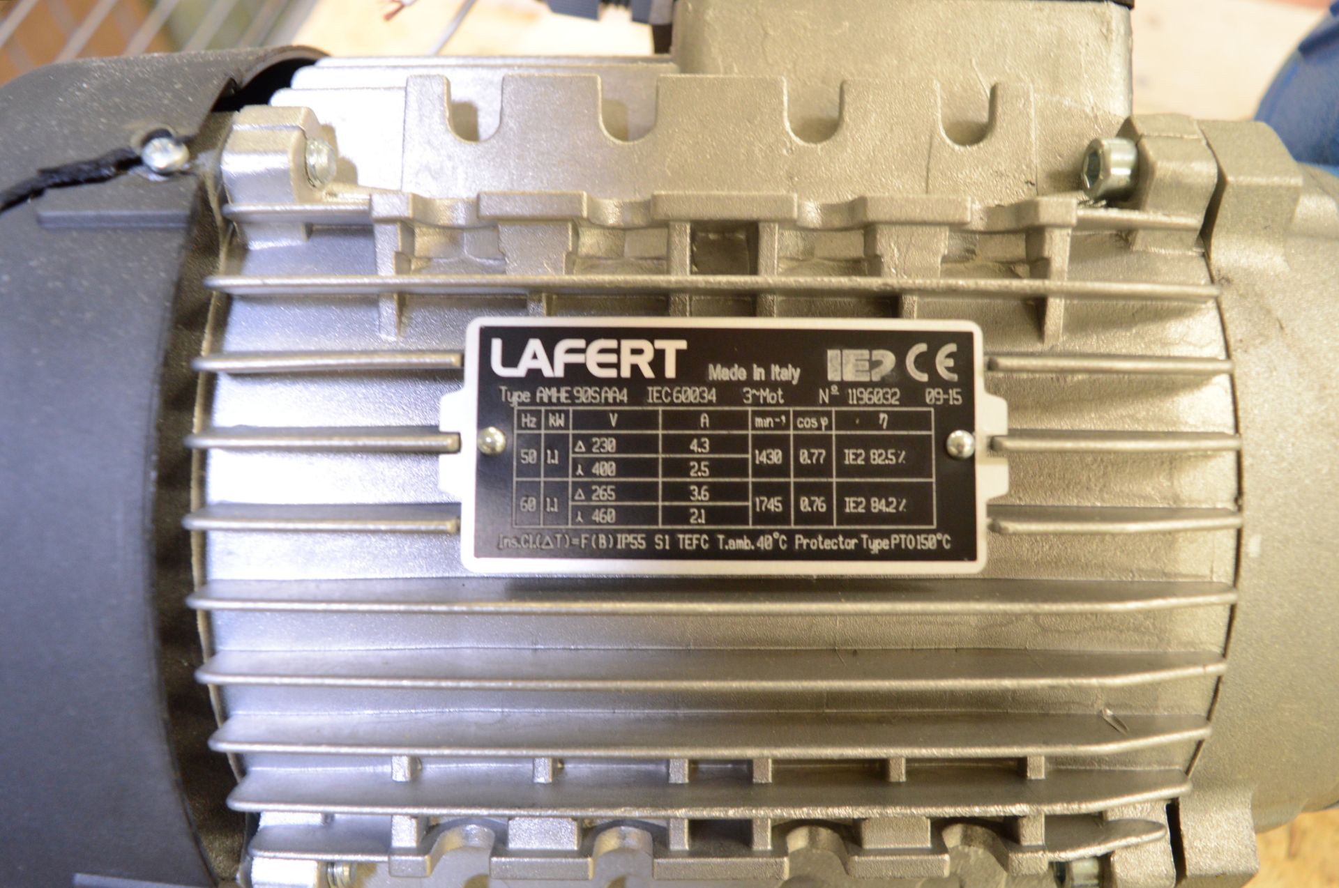Lafert Sundae Motor Gear Box Reducer. See Pictures For Motor Spec. - Image 3 of 4