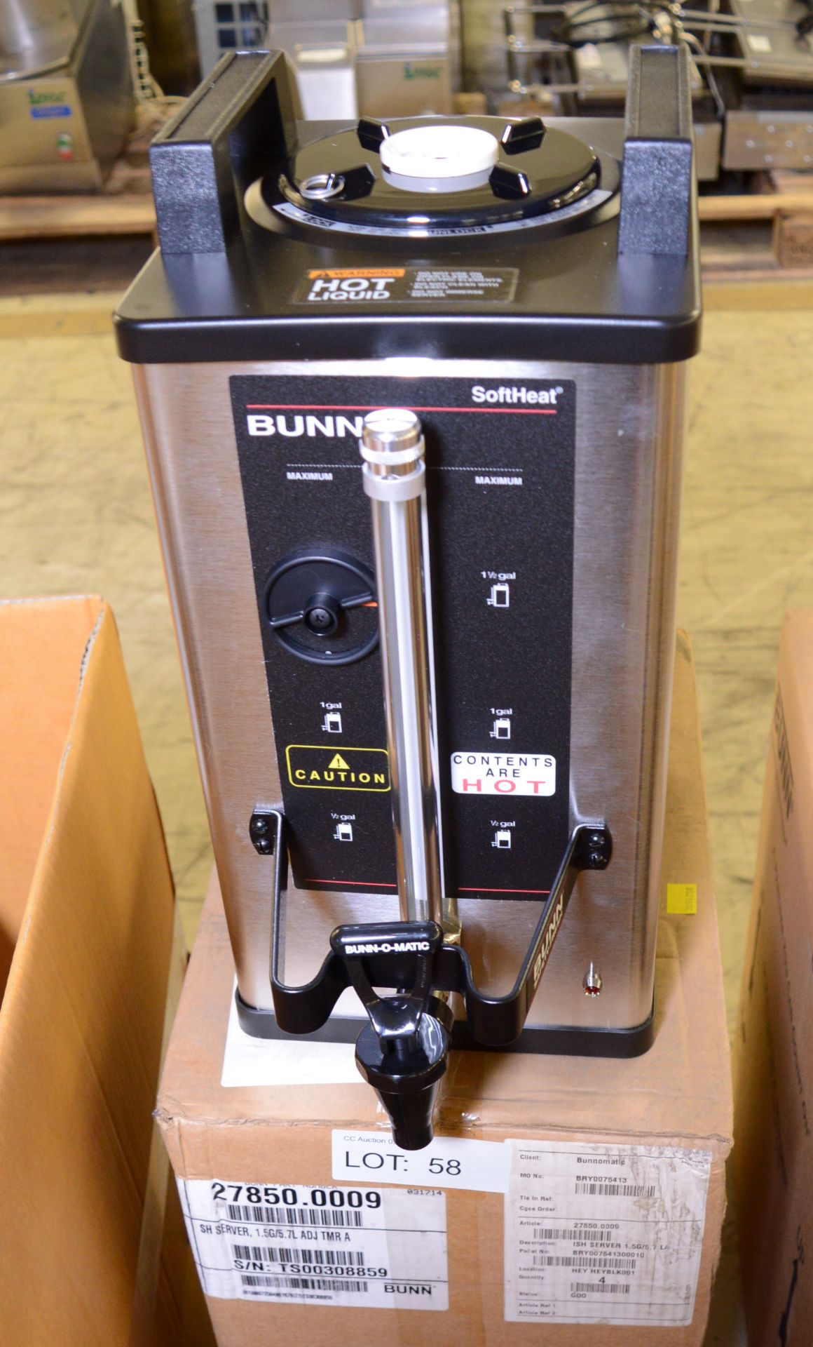 Bunn O Matic Sh Server Soft Heat Server 1.5 Gallon.