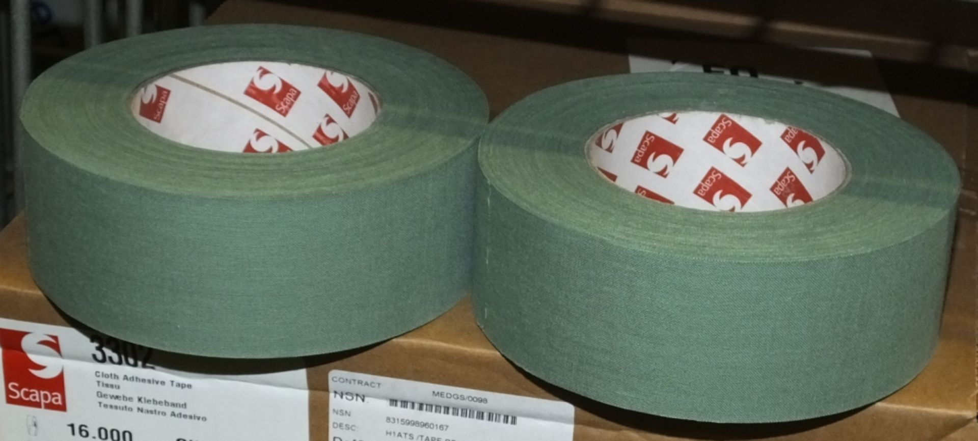 Scapa Ilive Green Tape 50mm x 50M - 16 per box - 2 boxes - Image 2 of 3